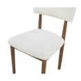 thumbnail image 4 of Best Master Furniture Yvetta Mid Century Modern Dining Chairs, Set of 2, White/Light Oak, 4 of 5