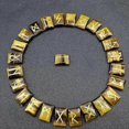 thumbnail image 4 of 25pcs Amorphous Gemstone Runes Alphabet Engraved Rune Crystal Divination Runes, 4 of 5