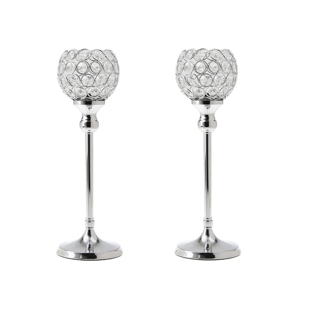 2x Globo Pilar candeliere candeliere candeliere Decorativo de Comedor Centro de Día de Decoración para hogar BLESIY Votive Pillar Candle Holder