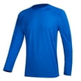 thumbnail image 4 of Weilanxin Long Sleeve Swim Shirts for Men Sun Protection Shirt Running Rashguard UPF 50+ UV Swimwear Athletic Workout Blue Size S, 4 of 7