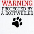 thumbnail image 2 of CafePress - Protected By A Rottweiler Body Suit - Baby Light Bodysuit, Size Newborn - 24 Months, 2 of 4