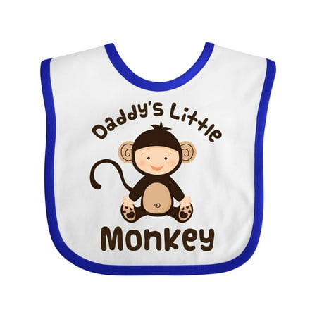 

Inktastic Daddys Little Monkey Gift Baby Boy or Baby Girl Bib