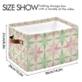 thumbnail image 4 of Yayeee Canvas Storage Basket with Handles for Shelves Fabric Bins Closet Organizer, Beige Symmetrical Stars, 4 of 8