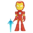 thumbnail image 4 of Marvel Spidey and His Amazing Friends Supersized Iron Man Action Figure, Preschool Toys, 4 of 9