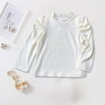 thumbnail image 5 of Diufon Warm Knit Sweater for Girls Ruffle Long Sleeve Cotton Pullover Top Solid Color Fall Winter Knitwear Shirts, 5 of 7