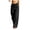 Black, variant on Women's Front Wide Leg Cover Up Pants Sheer Bathing Suit Coverups Beach Pants AG for Size M