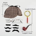 thumbnail image 3 of Disfraz de detective AGCOAH Sherlock Holmes para niños de 3 a 12 años, más accesorios, 3 of 7