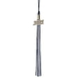 thumbnail image 3 of Class Act Graduation Graduation Tassel - 2021 - Silver Charm - 3 Color, Black / Light Blue / White, 3 of 9