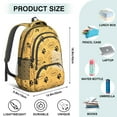 thumbnail image 5 of Paw Prints and Bones Backpack for School,Cute School Bag,Schoolbag with Adjustable Shoulder Straps & Padded Back,16.9 Inch, 5 of 5
