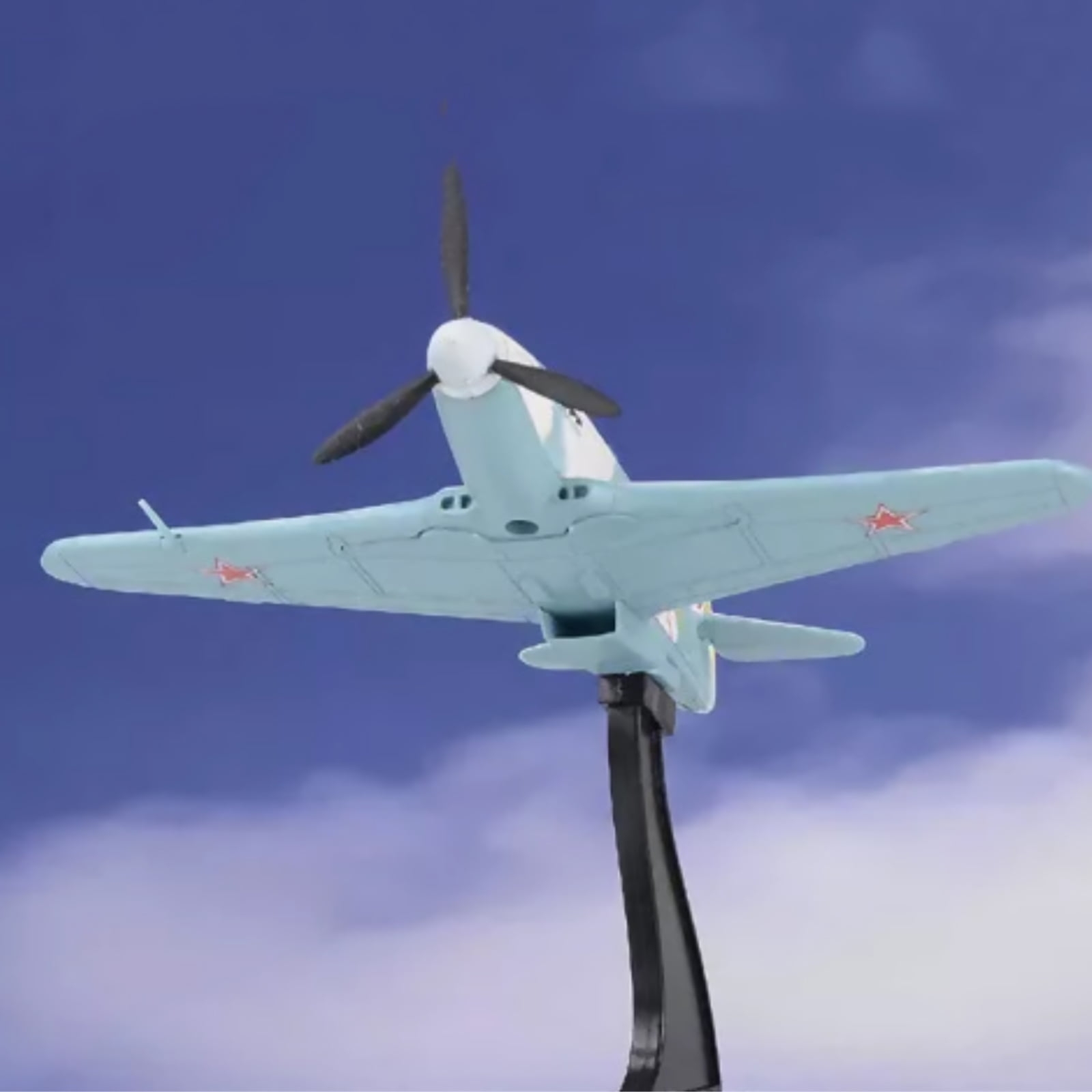 WWII Yak-3 Fighter Diecast Model Airplane for Aviation Enthusiast Desk Decor