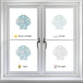thumbnail image 4 of 16Pcs 4 Styles Ocean Window Clings Starfish Coral Sea Shell Rainbow Glass 3D Sun Catcher Stickers Non Adhesive Anti-Collision Alert Decals Window Decals, 4 of 9