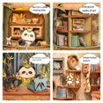 thumbnail image 4 of Kit de Rincón de Libros para Hacer Mismo: Librería en Miniatura con Forma de Panda y Estantería Iluminada para Manualidades, Regalo de Cumpleaños, 4 of 7