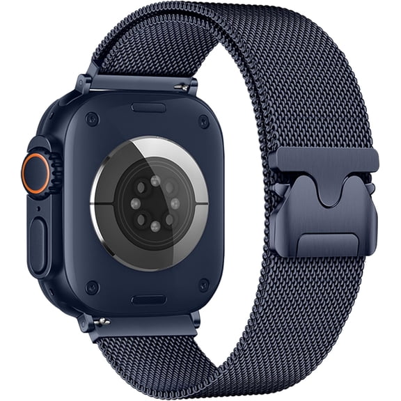 Stainless Steel Milanese Loop Strap Compatible with Apple Watch Band 38mm 40mm 41mm 42mm 44mm 45mm 46mm 49mm for Women Men,Magnetic Metal Wristband for iWatch Series 11 10 9 8 7 6 5 4(38/40/41MM)