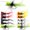 A: 10pcs Fly Fishing Poppers, variant on Fly Fishing Poppers Dry Flies Topwater Bass Popper Lures Panfish Bait Trout Bobber Flies Kit for Bluegill Salmon