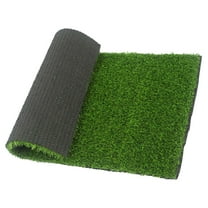 PTOOTP Artificial Grass Door Mat Outdoor Front Entrance Mat with Drainage Holes and Realistic Green Turf