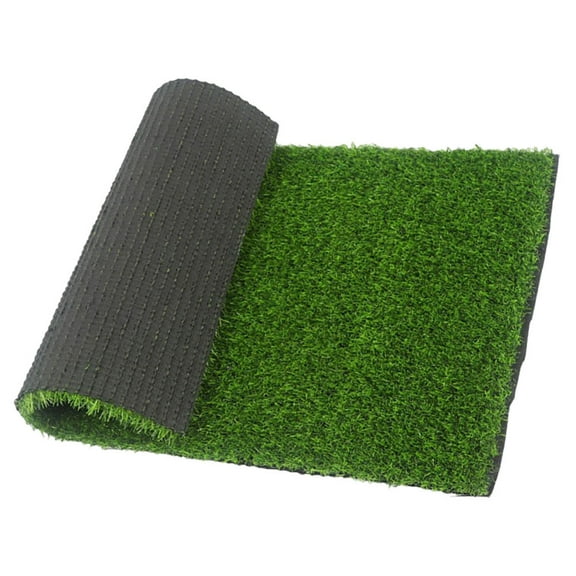 PTOOTP Artificial Grass Door Mat Outdoor Front Entrance Mat with Drainage Holes and Realistic Green Turf