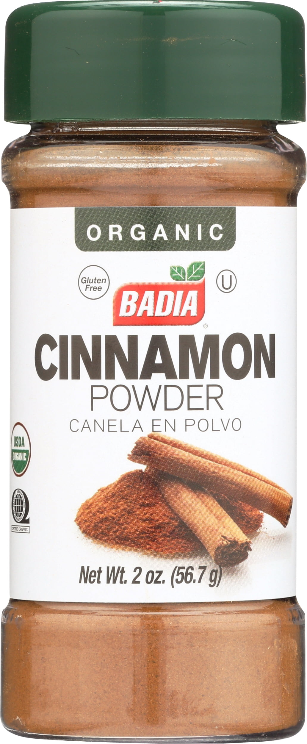 Pack of 8, Badia Organic Cinnamon Powder, 2 oz