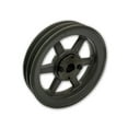 thumbnail image 3 of Double Groove 9.75" Cast Iron Electric Motor" H" Pulley/Sheave, Bushing Included, for 5/8" Top Width B/5L/BK/5LK Section V Belt, 2 Groove Pulley (5/8" Shaft / 0.625 Bore, 2BK100H), 3 of 3