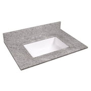 Design House 563338 Granite Single Bowl Vanity Top 31x22, Kashmir White