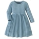 thumbnail image 1 of Odeerbi Vestido de Manga Larga de Punto Elástico Para Niñas Vestido de Color Sólido En Línea A Para Niños, 1 of 9