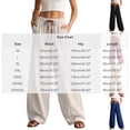 thumbnail image 5 of Maean Women Plus Size Pant Loose Elastic Waist Drawstring Summer Lounge Pants Trousers with Pockets M-5XL, 5 of 7