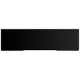 thumbnail image 4 of SAFAVIEH Zadie 1 Shelf Rattan Media Stand, Black With Natural Rattan/Gold Legs (54 in. W x 15 in. D x 22 in. H), 4 of 7