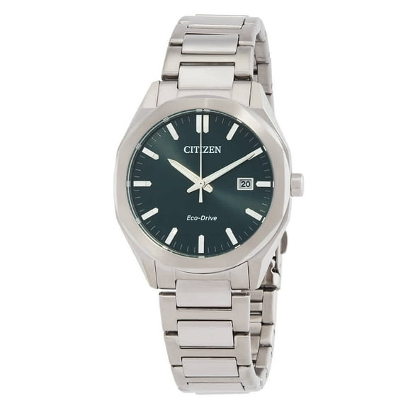 Citizen Octangle Eco-Drive Green Dial Unisex Watch BM7620-83X