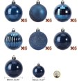 thumbnail image 4 of 36 piezas de adornos de bolas navideñas para árbol de Navidad - Decoraciones para árboles de Navidad irrompibles Bolas colgantes grandes para decoración de fiestas de bodas y vacaciones, 4 of 5