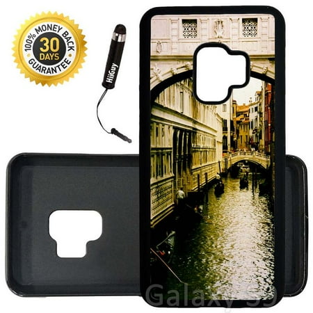 Italian Runner - Custom Galaxy S9 Case (Vintage Venice Italy) Edge-to-Edge Rubber Black Cover Ultra Slim | Lightweight | Includes Stylus Pen by Innosub