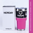 thumbnail image 2 of Vasos de Acero Inoxidable NORDAY Termo Tumbler Vaso Térmico 30oz - 900ml Tapa rosa 30oz - 900ml, 2 of 5