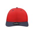 thumbnail image 2 of Decky 6021 6 Panel Mid Profile Structured Cotton Blend Trucker-Red/Navy, 2 of 3