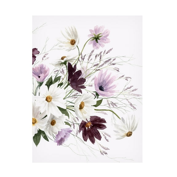 Grace Popp 'Amethyst Bouquet II' Canvas Art