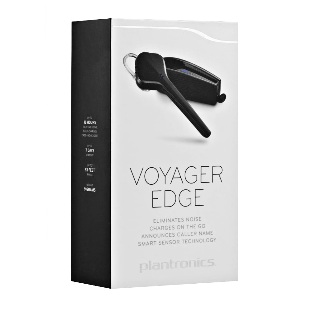 Plantronics Voyager Edge Wireless Bluetooth Headset - Black Plantronics Voyager Edge Wireless Bluetooth Headset - Black