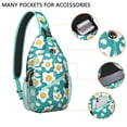 thumbnail image 3 of Breakfast-Themed Shoulder Backpack - Durable & Comfortable Crossbody Bag for Climbing, Commuting & Casual Urban Use - Cooking-Inspired Chick Pattern with Versatile Wear - Ideal for Travelers, 3 of 5