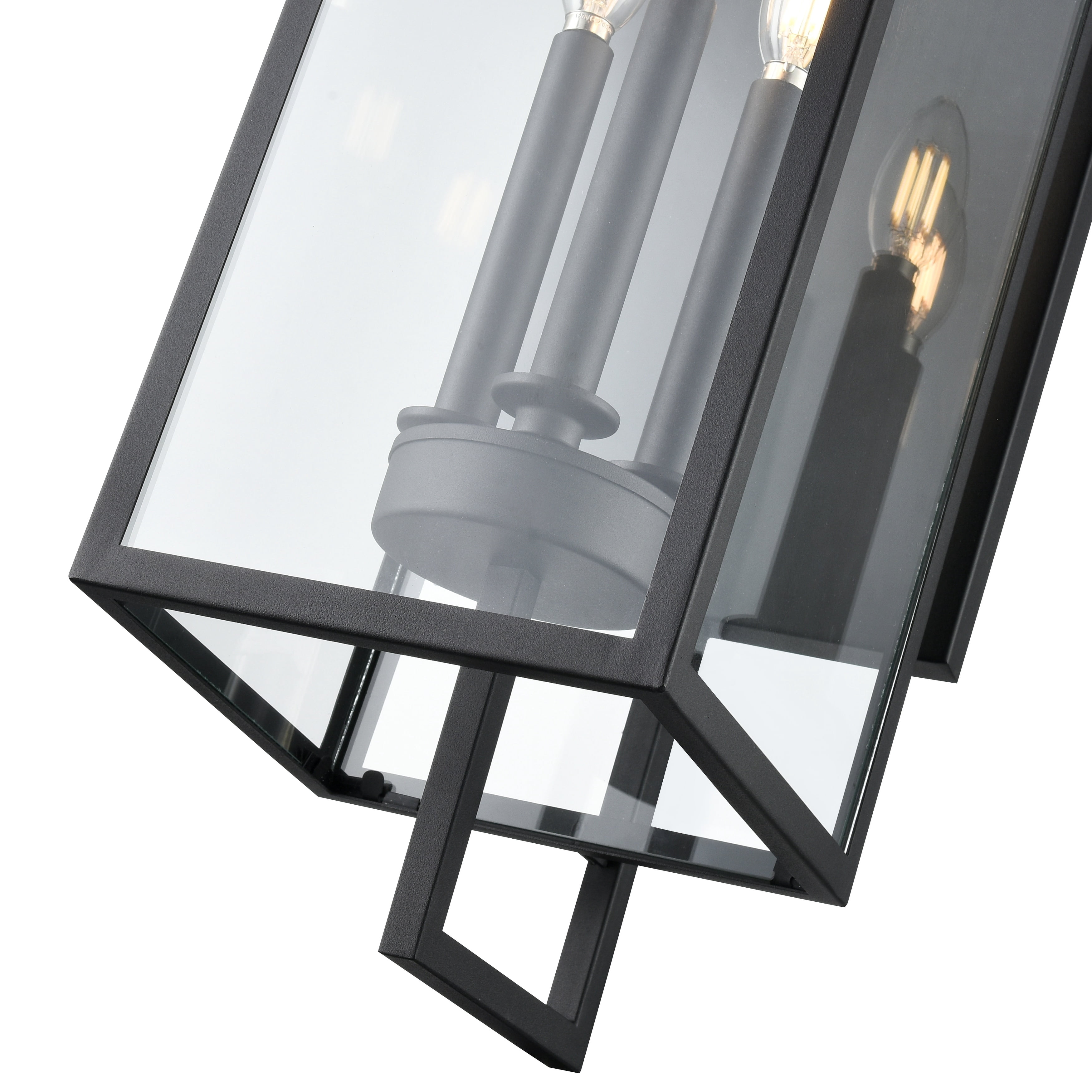 Millennium Lighting  Lamont 1 Light Outdoor Wall Sconce in Textured Black 28.5  Inch