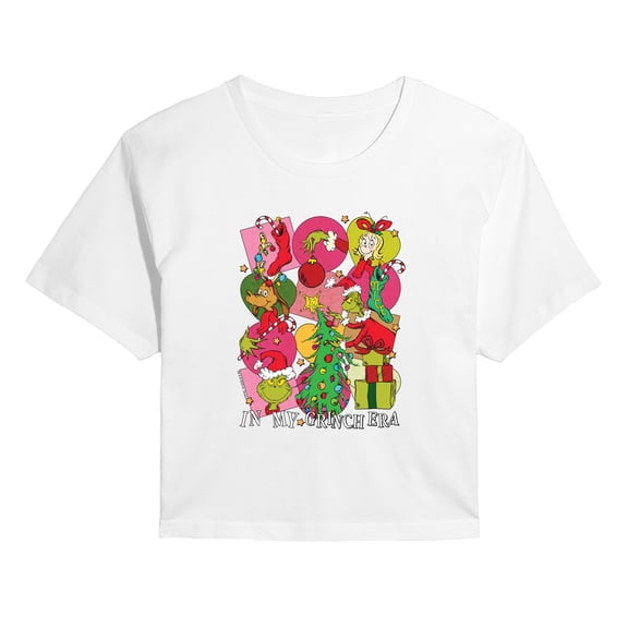 The Grinch - Grinchy Era - Juniors Cropped Graphic T-Shirt