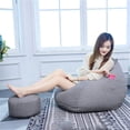 thumbnail image 2 of Clearance Hot Sales! [Fillable] Removable And Washable Linen Cushion Futon Balcony Pedal Cover, 2 of 2