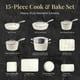 thumbnail image 2 of Gotham Steel Hammered Juego de ollas y sartenes de 15 piezas, juego de utensilios de cocina antiadherentes, juego de ollas y sartenes, juegos de utensilios de cocina, juego de utensilios de cocina de, 2 of 5