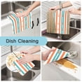 thumbnail image 2 of Yayeee 6 Pack Kitchen Dish Cloths Set for Washing Soft Drying Absorbent Microfiber Towels, Simple Nautical Pattern, 2 of 9