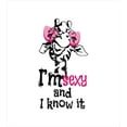 thumbnail image 3 of Ambesonne Giraffe Duvet Cover Sets, Funny Animal Fashion, 2-Queen, White Black and Pink, 3 of 7