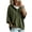 Army Green, variant on summer sweaters for women lightweight Lace Up Front Hooded Knit Sweater Oversized Batwing 3/4 Sleeve Loose Casual Womens Pullover Tops
