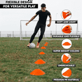 thumbnail image 3 of 24 Pcs Disque d'Entraînement de Football Disque Conique Disque Rond Disque d'Obstacle Équipement d'Entraînement Disque d'Entraînement, 3 of 6