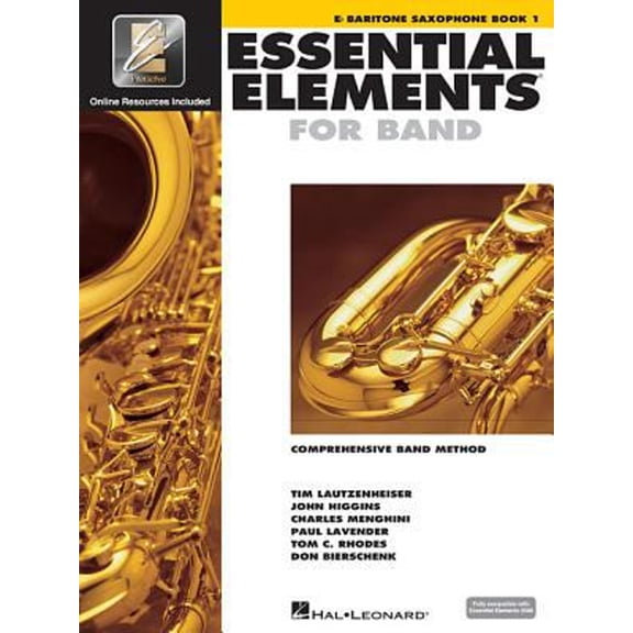 Pre-Owned Essential Elements for Band - Eb Baritone Saxophone Book 1 with Eei (Book/Online Audio) [With CDROM and DVD ROM] (Paperback) 0634003194 9780634003196
