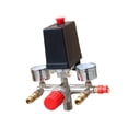 thumbnail image 1 of Interruptor de presión para compresor de , reductor de presión, tubo de doble salida, ajustable, de metal, vertical, 90-125 PSI, accesorios y, 1 of 8