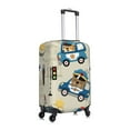 thumbnail image 3 of Easygdp Animals Driving Police Car Double-Sided Printed Elastic Suitcase Protective Cover,Invisible Zipper, Business Trip Luggage Cases,Washable And Resistant To Falling -Small, 3 of 9