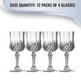 thumbnail image 2 of Smarty 8 oz. Crystal Cut Plastic Wine Glasses 48ct, 2 of 7