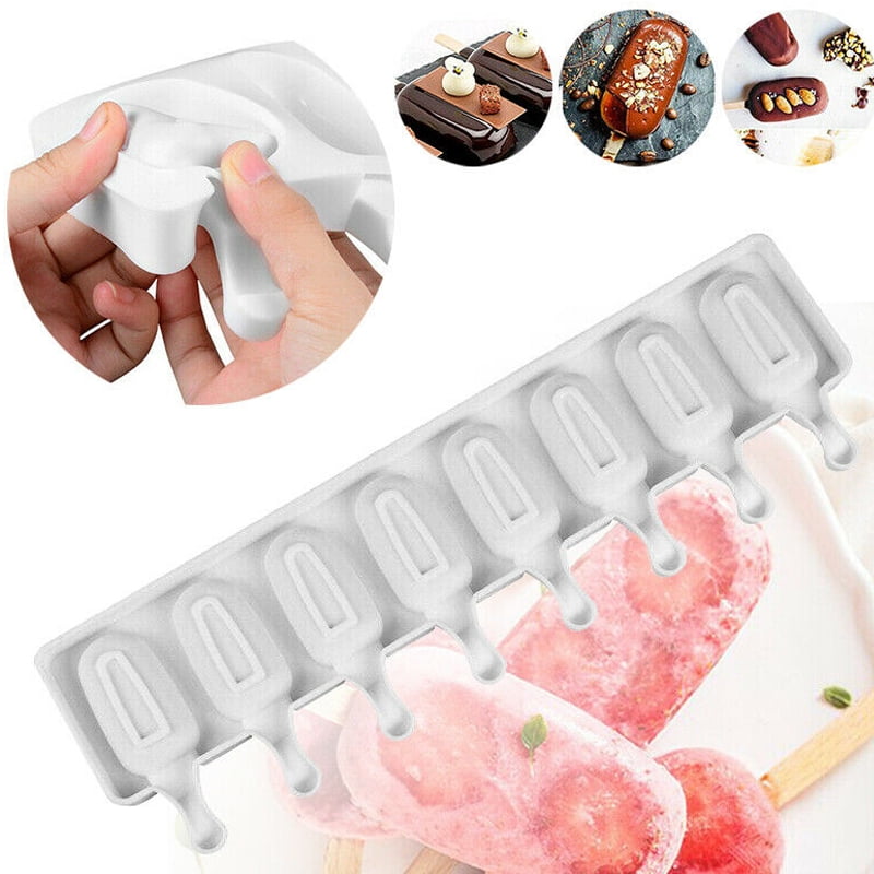SHZONS Frozen Ice Cream Mold Silicone Ice Cream Maker Children Pop Popsicle Mold 3 Pack
