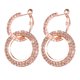 thumbnail image 2 of WILLBEST Aretes De Mujer Pendientes Redondos Mujer Plata Oro Oro Rosa Brillo, 2 of 2