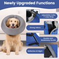thumbnail image 2 of Soft Dog Cone Collar, Adjustable Dog Recovery Cone Collar, Reflective Bands Breathable Elizabethan Collar for Large Medium Small Dogs Anti-Bite Anti-Lick Protective Wound, 2 of 5