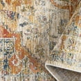 thumbnail image 5 of Everloom Magnolia Leta Vintage Botanical Area Rug, Beige/Rust, 7'10"x10'2", 5 of 7